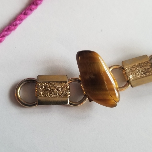 Vintage bracelet Rock Collection bracelet silver tone gem - Picture 10 of 15